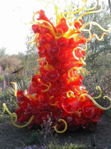 Trophoblast Invastion? No...Chihuly glass exhibit at the Desert Botanical Gardens, Phoenix AZ