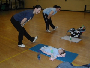 Moms and babies enjoy exercise together!